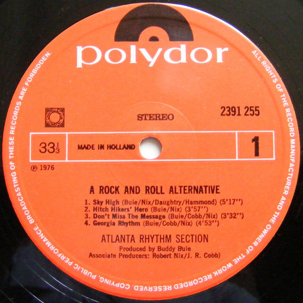 Atlanta Rhythm Section : A Rock And Roll Alternative (LP, Album)