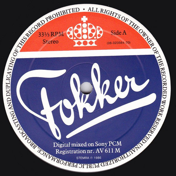 Toon Vieyra : Fokker On The Wing (LP)