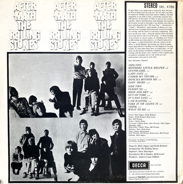 The Rolling Stones : Aftermath (LP, Album, RE, Whi)