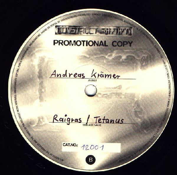 Andreas Krämer : Resorption (12", Promo)