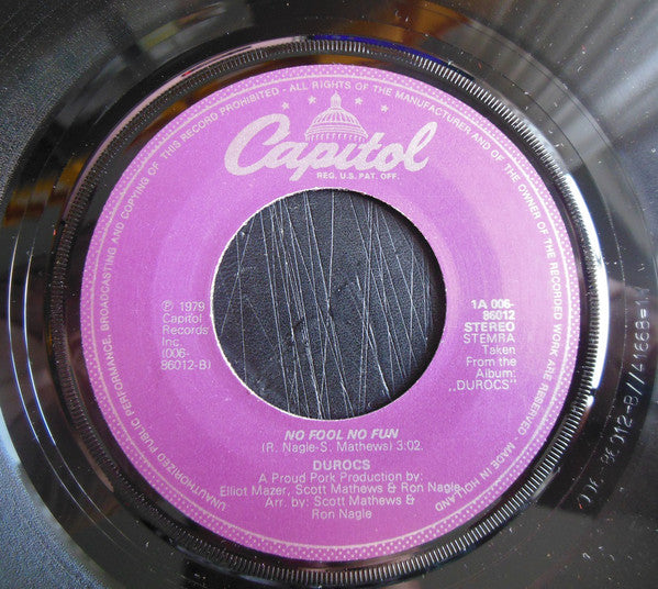 Dūrocs : It Hurts To Be In Love (7", Single)