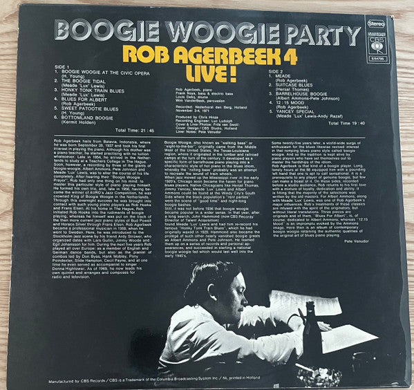 Rob Agerbeek : Boogie Woogie Party (LP, Album)