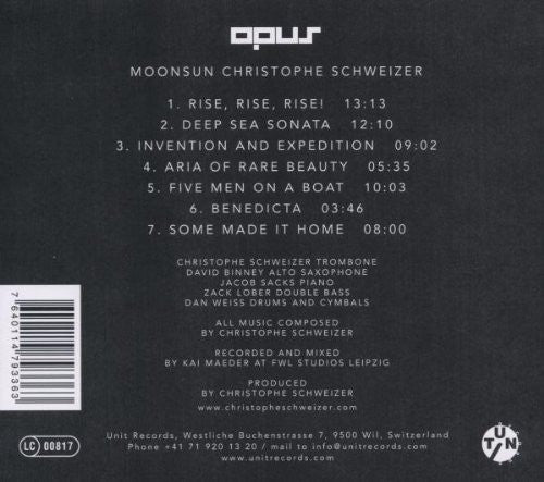 Christophe Schweizer : Opus (CD, Album)