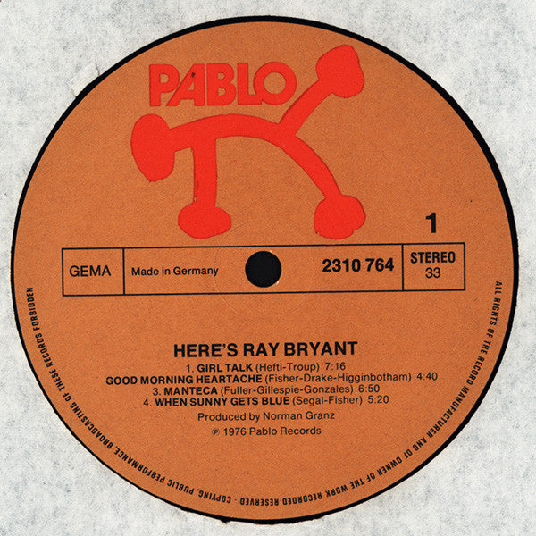 Ray Bryant : Here's Ray Bryant (LP, Album)