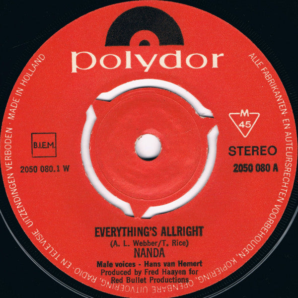 Nanda (10) : Everything Is Allright (7", Single)