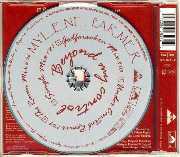 Mylène Farmer : Beyond My Control (CD, Maxi, RE)