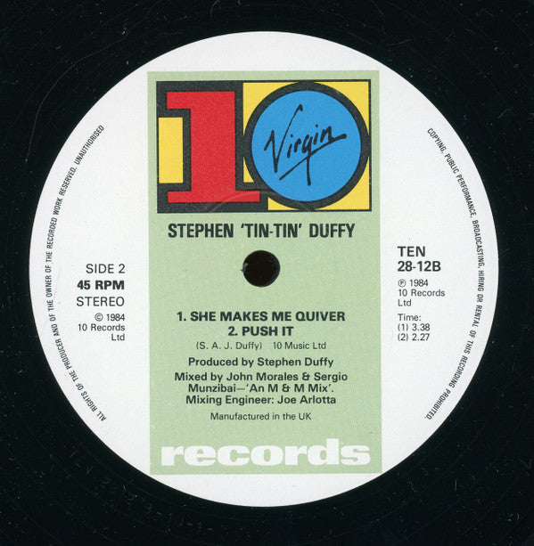 Stephen Duffy : She Makes Me Quiver (Version) (12")