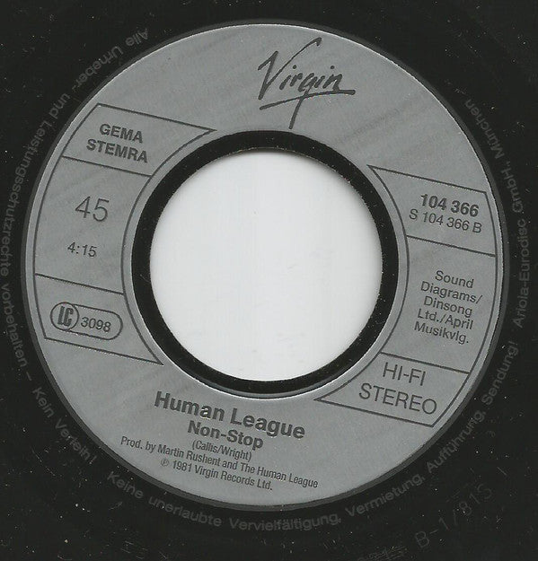 The Human League : Open Your Heart (7", Single, RP)