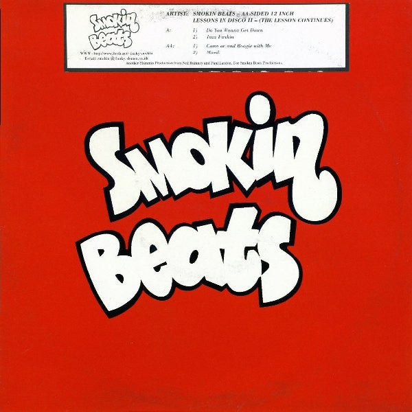 Smokin Beats : Lessons In Disco II - (The Lesson Continues) (12", EP)