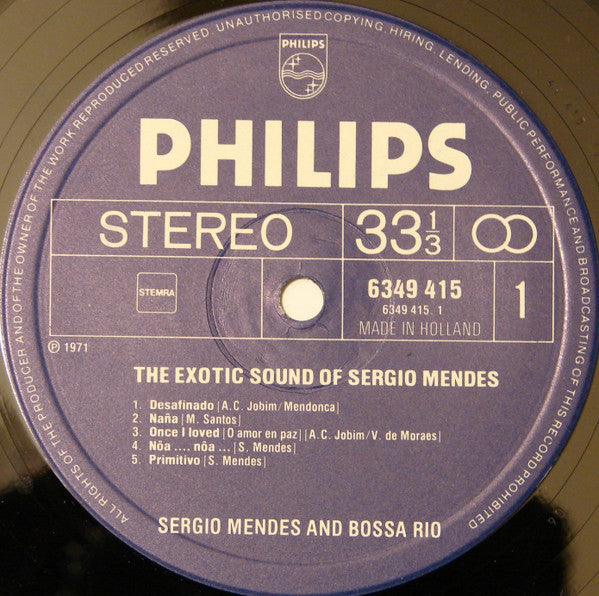 Sérgio Mendes & Bossa Rio : The Exotic Sound Of Sergio Mendes (LP, Album, RE)
