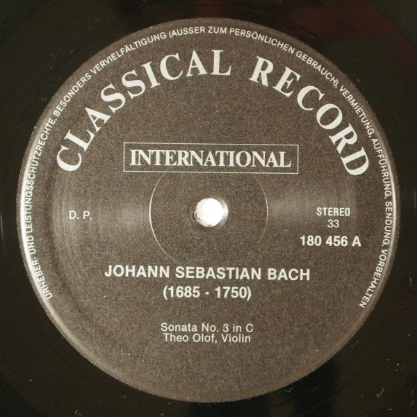 Johann Sebastian Bach, Theo Olof : Sonatas And Partitas (3xLP + Box)