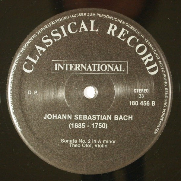 Johann Sebastian Bach, Theo Olof : Sonatas And Partitas (3xLP + Box)