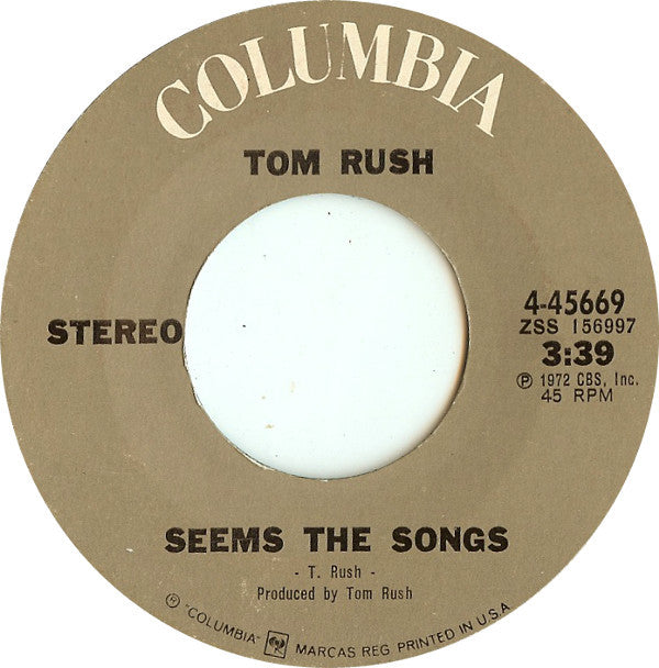 Tom Rush : Kids These Days (7")