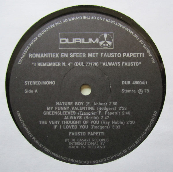 Fausto Papetti : Romantiek & Sfeer (3xLP, Album, Comp + Box)