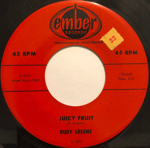 Rudy Greene* : Juicy Fruit / You're The One For Me (7", Single)