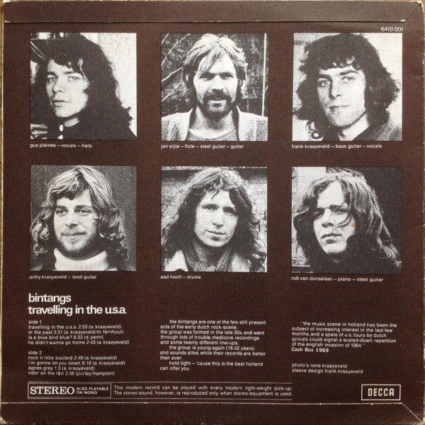 Bintangs : Travelling In The U.S.A. (LP, Album)