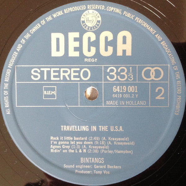 Bintangs : Travelling In The U.S.A. (LP, Album)
