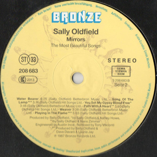 Sally Oldfield : Mirrors - The Most Beautiful Songs (LP, Comp, Foi)