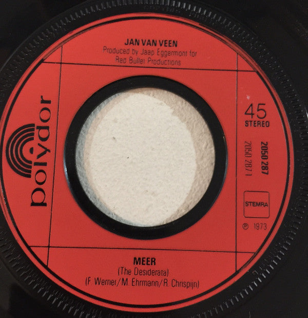 Jan van Veen : Meer (7", Single)