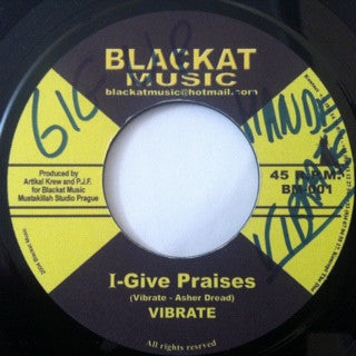 Vibrate / Baron Black : I-Give Praises / Bon Foss'  (7")