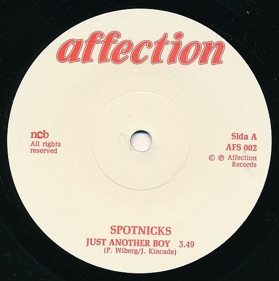 The Spotnicks : Just Another Boy (7", Single)