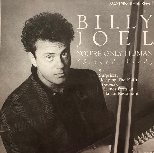 Billy Joel : You're Only Human (Second Wind) (12", Maxi, Plu)