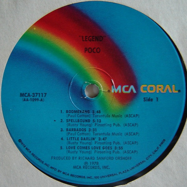 Poco (3) : Legend (LP, Album, RE)