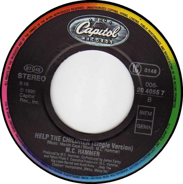 MC Hammer : Have You Seen Her (7", Single)