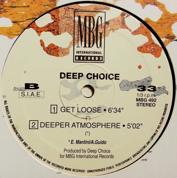Deep Choice : Brainstorm (12")