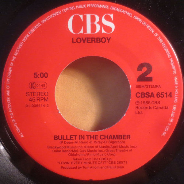 Loverboy : Lovin' Every Minute Of It (7", Single)