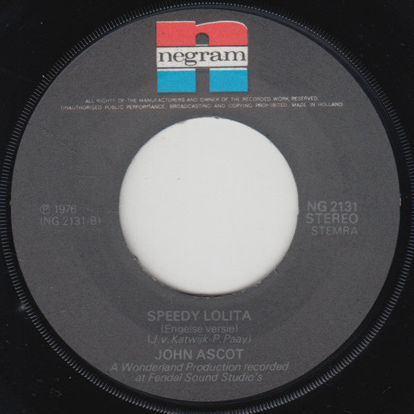 John Ascot : Speedy Volita (7")