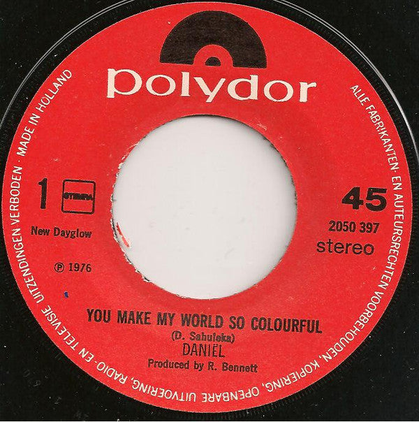 Daniel Sahuleka : You Make My World So Colourful (7")