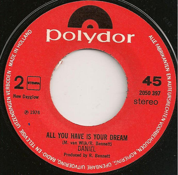 Daniel Sahuleka : You Make My World So Colourful (7")