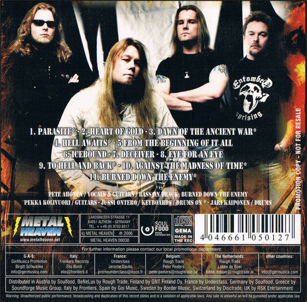 Burning Point : Burned Down The Enemy (CDr, Album, Promo)