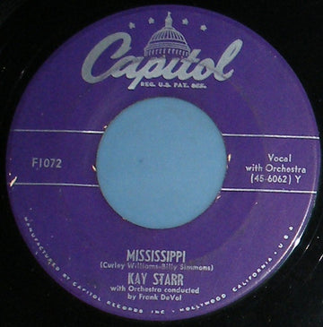 Kay Starr : Mississippi (7", Single)