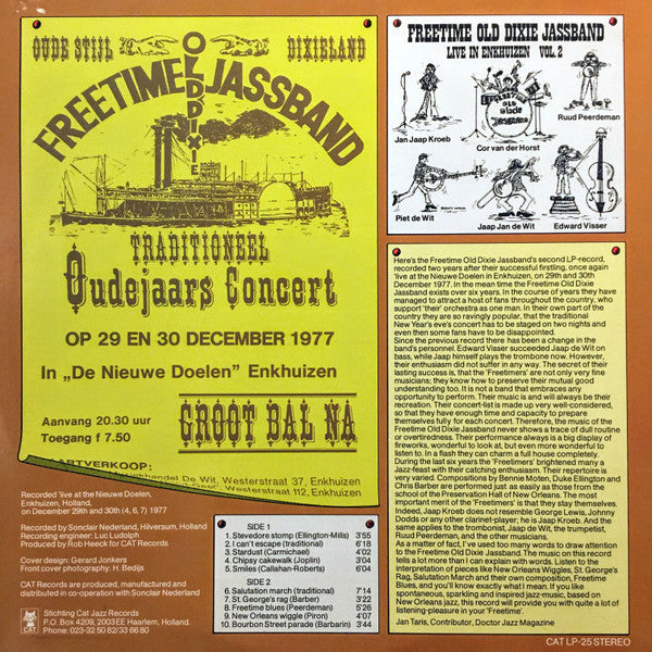 Freetime Old Dixie Jassband : Live In Enkhuizen Vol. 2 (LP)