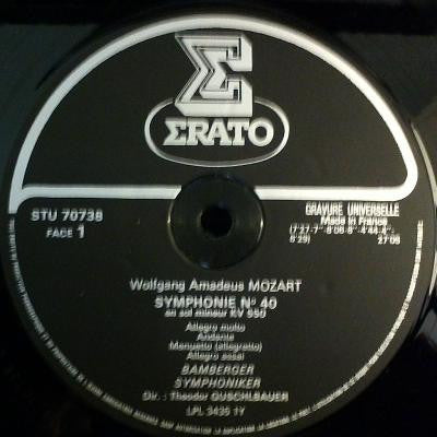 W. A. Mozart* - Orchestre Symphonique De Bamberg* , Dir. Theodor Guschlbauer : Symphonie N°40 En Sol Mineur KV 550 / Symphonie N°41 "Jupiter" En Ut Majeur KV 551 (LP, RE)