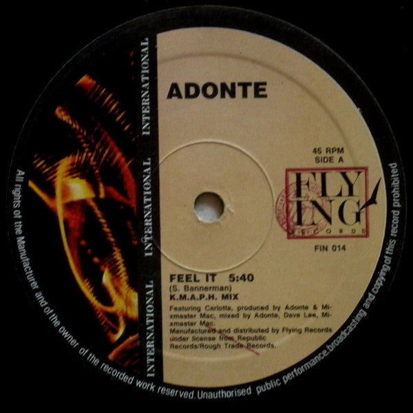 Adonte : Feel It (12")