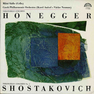 Arthur Honegger, Dmitri Shostakovich : Violoncello Concerto / Violoncello Concerto No. 1 (LP, Album, RP)