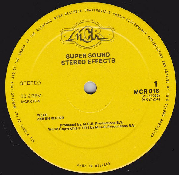 No Artist : Super Sound Stereo Effects Voor Film, Diashows En Hifi Fans (2xLP, Gat)
