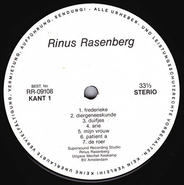 Rinus Rasenberg : Grazen Langs De Weg (LP)
