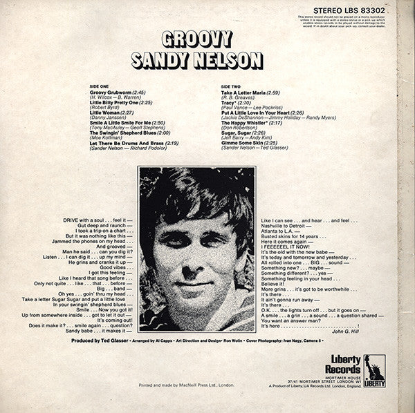 Sandy Nelson : Groovy (LP, Album)