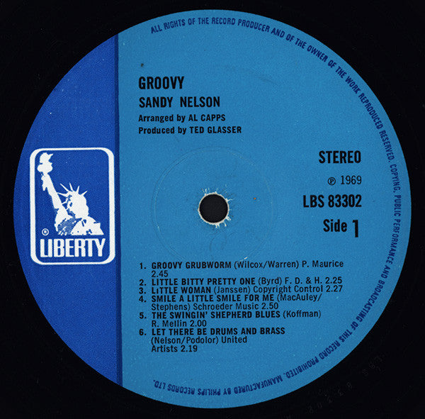 Sandy Nelson : Groovy (LP, Album)