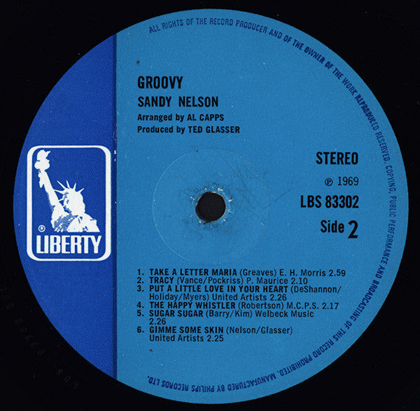 Sandy Nelson : Groovy (LP, Album)