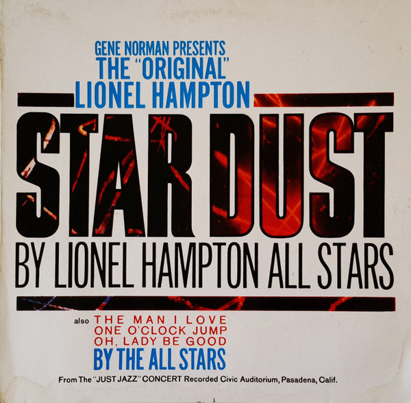 Lionel Hampton All Stars : The “Original” Lionel Hampton Stardust (LP, Album, RE)