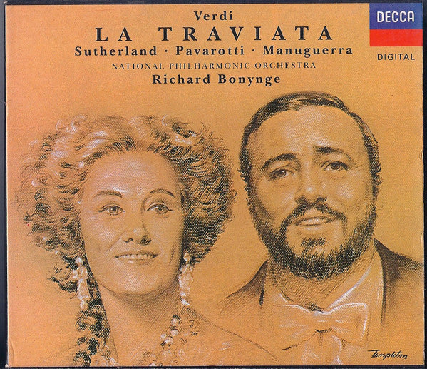 Giuseppe Verdi, Joan Sutherland, Luciano Pavarotti, Matteo Manuguerra, National Philharmonic Orchestra, Richard Bonynge : La Traviata (2xCD + Box, RE)