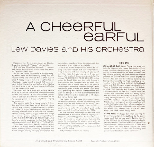 Lew Davies And His Orchestra : A Cheerful Earful (LP)
