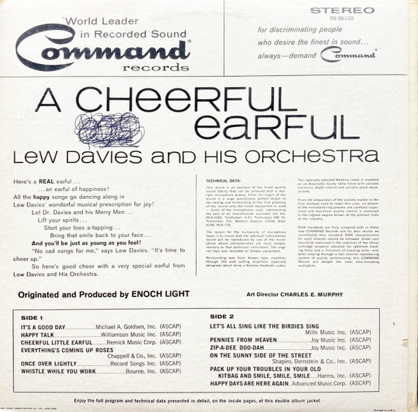 Lew Davies And His Orchestra : A Cheerful Earful (LP)