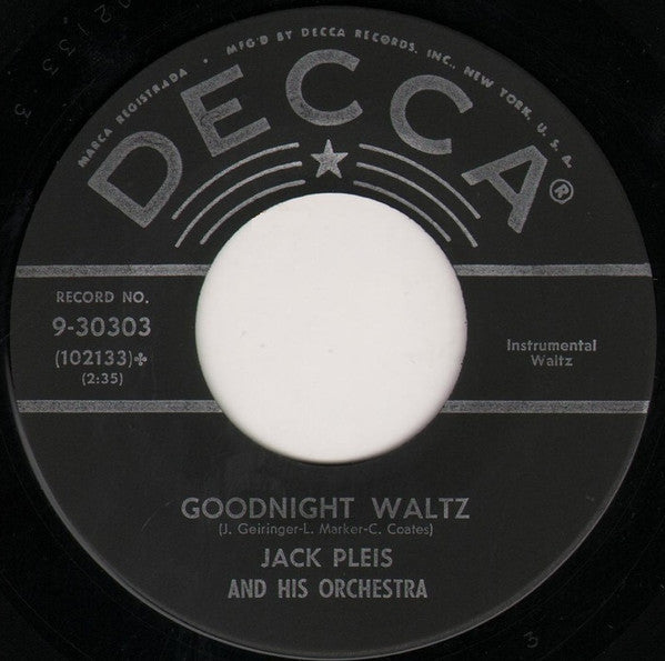 Jack Pleis And His Orchestra : (But As They Say) That's Life (7")