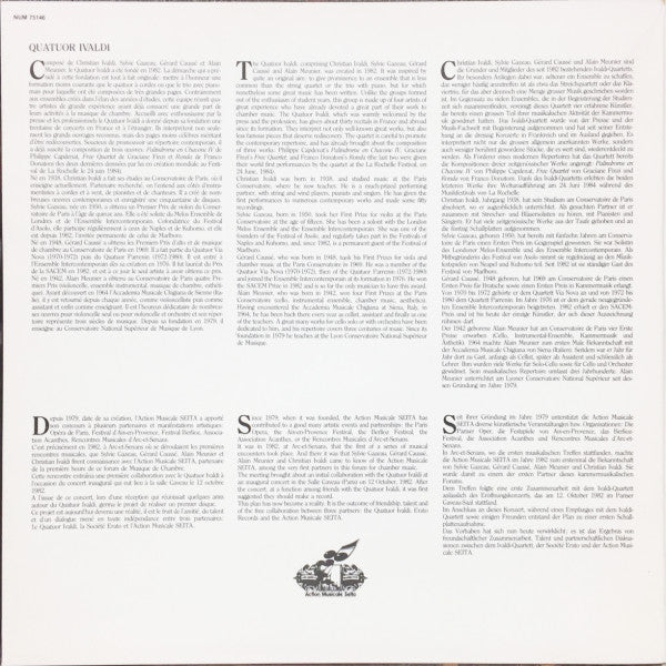 Gustav Mahler / Richard Strauss - Quatuor Ivaldi : Quatuors Pour Cordes & Piano (LP, Gat)